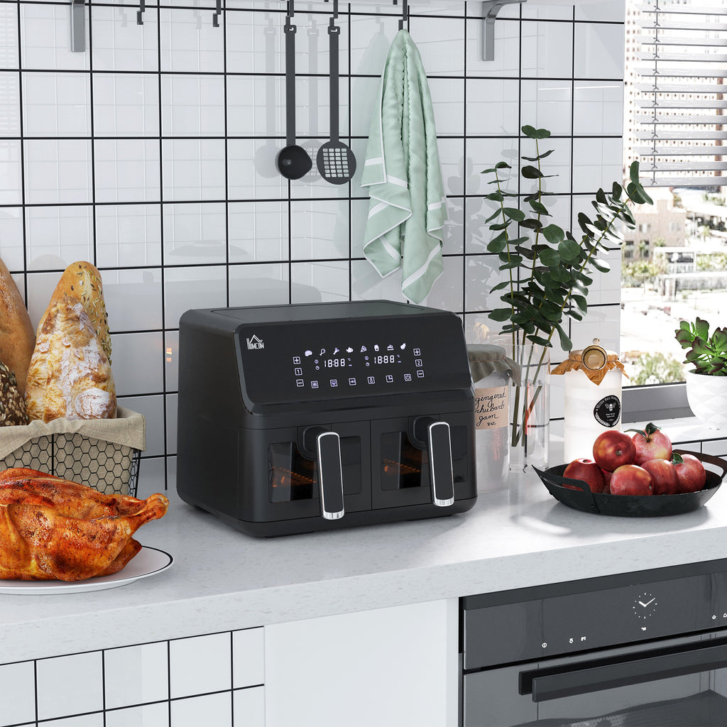 8L Double Basket Air Fryer – 8 in 1 with Digital Display