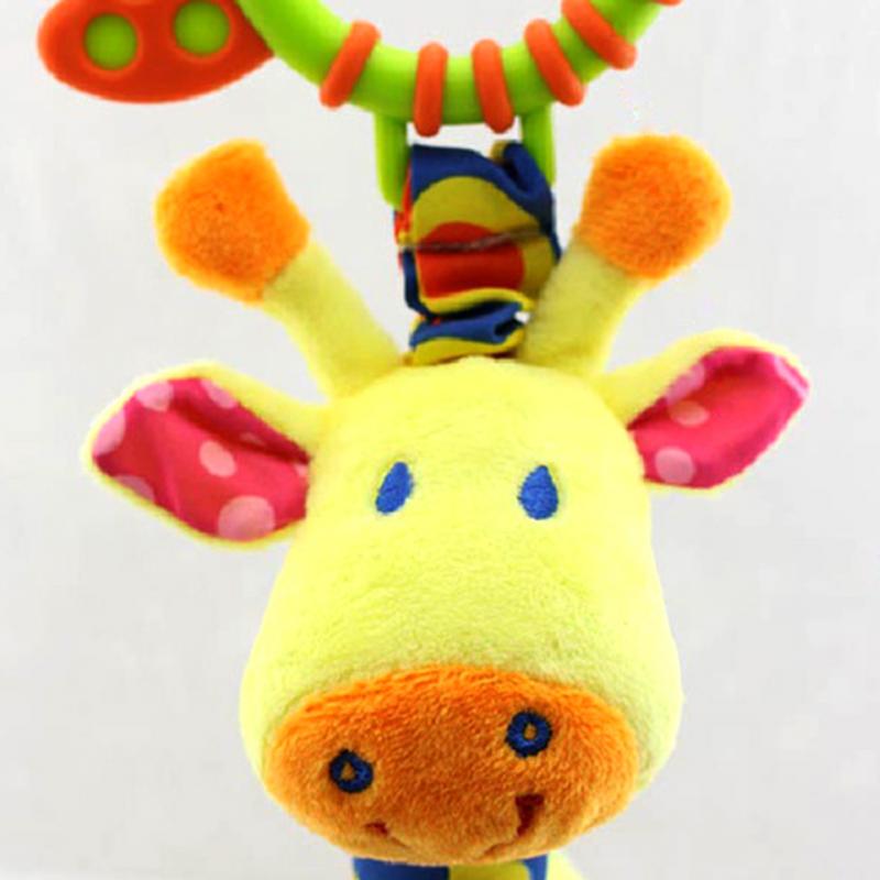 Sonajero de Peluche Jirafa para Bebés con Anillo de Dentición