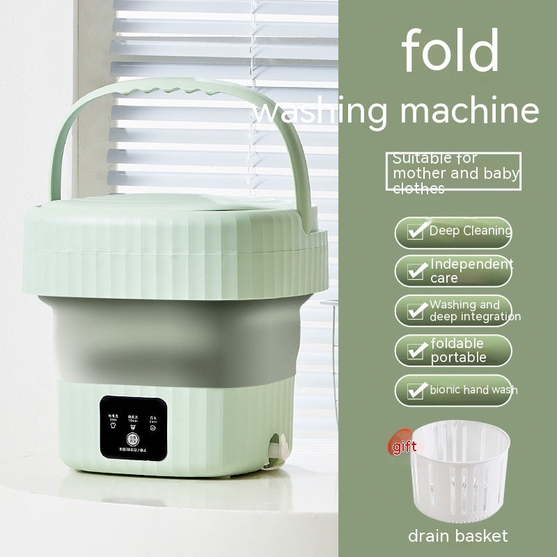 Portable Folding Washing Machine with Smart Digital Display