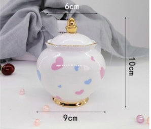 Handcrafted Tea and Coffee Set with Gold Accents – A luxurious gift for mom