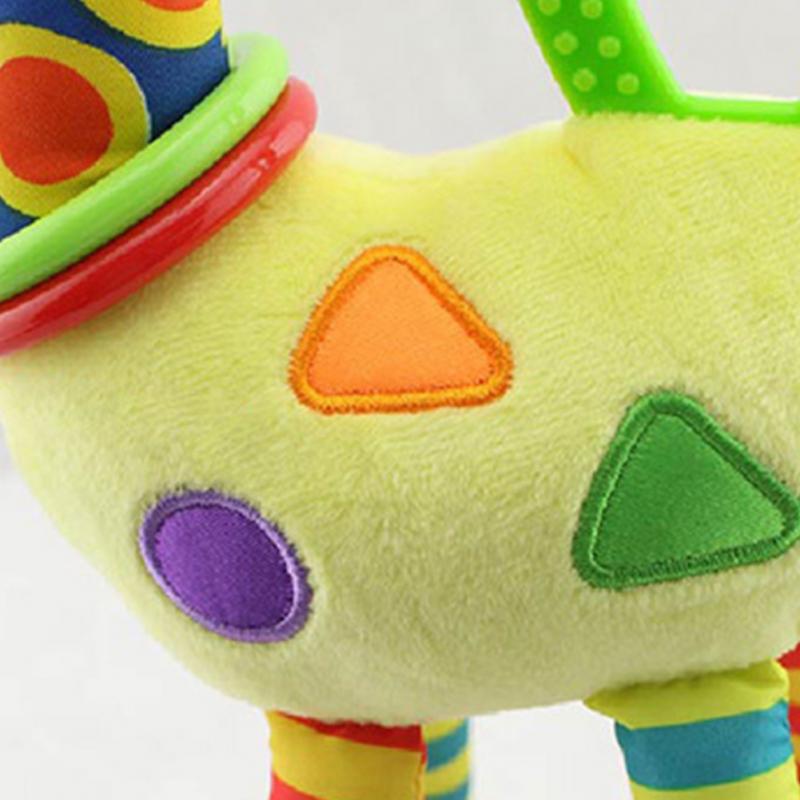 Sonajero de Peluche Jirafa para Bebés con Anillo de Dentición