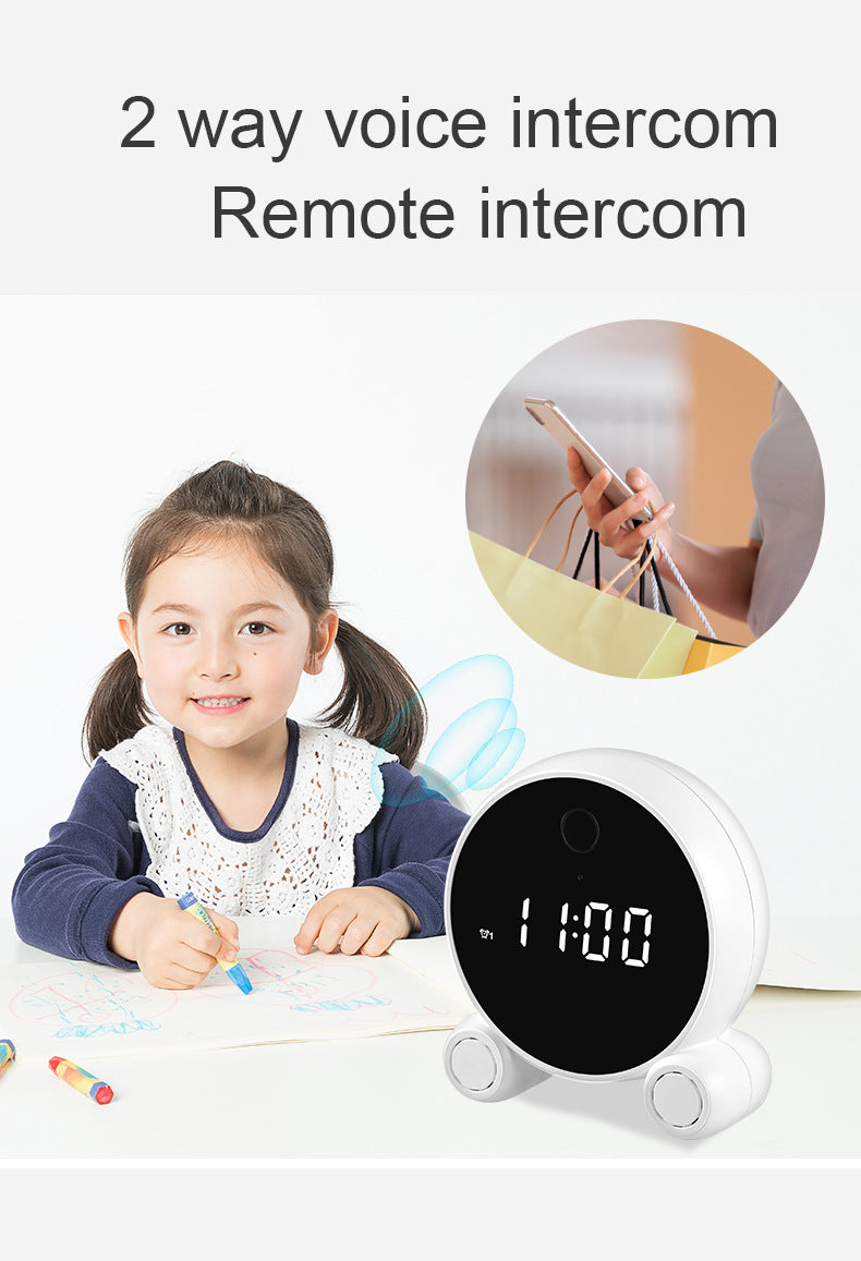 Reloj Despertador con Cámara WiFi HD 1080P y Visión Nocturna