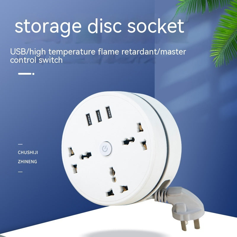 Regleta de Enchufes Británica con Cable de Extensión y Puertos USB