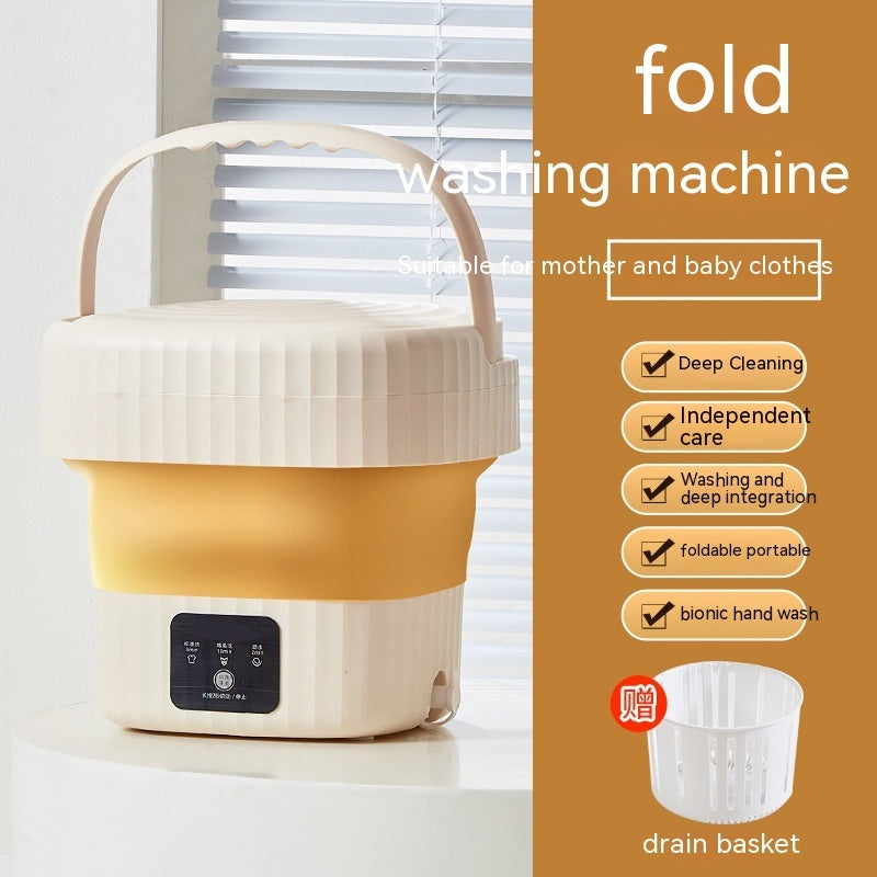 Lavadora Portátil Plegable con Pantalla Digital Inteligente