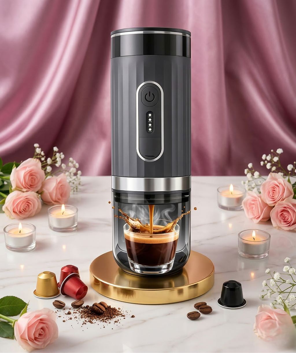 Cafetera Espresso Portátil Automática de Cápsulas