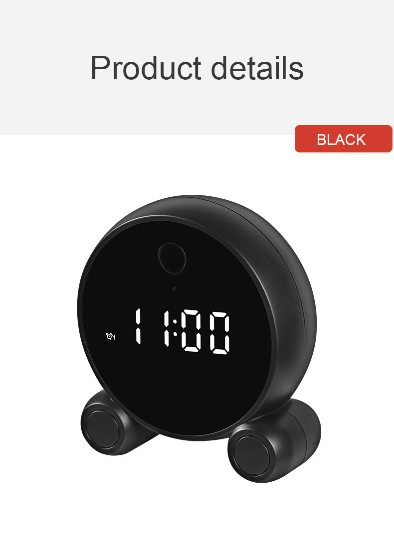 Reloj Despertador con Cámara WiFi HD 1080P y Visión Nocturna