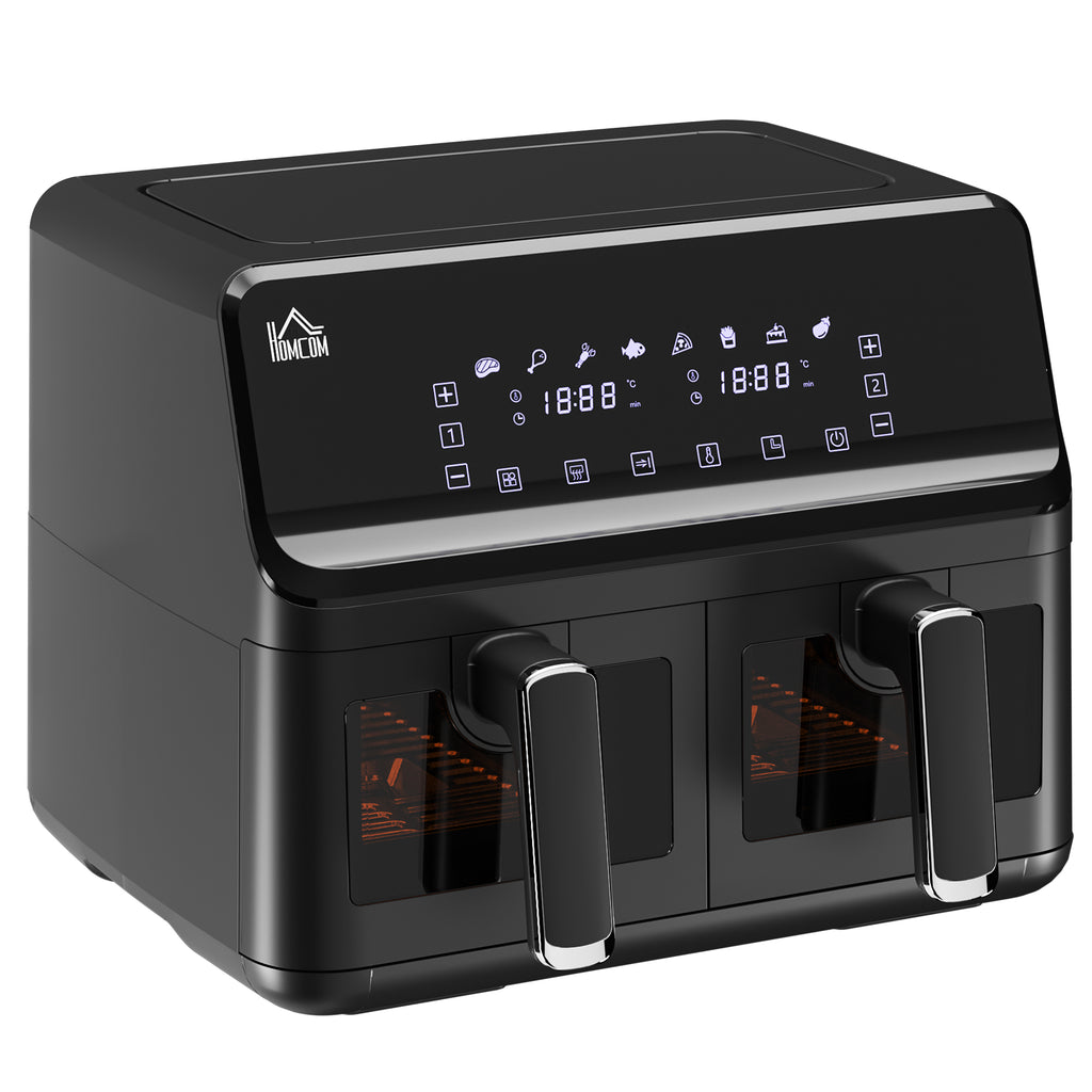 8L Double Basket Air Fryer – 8 in 1 with Digital Display