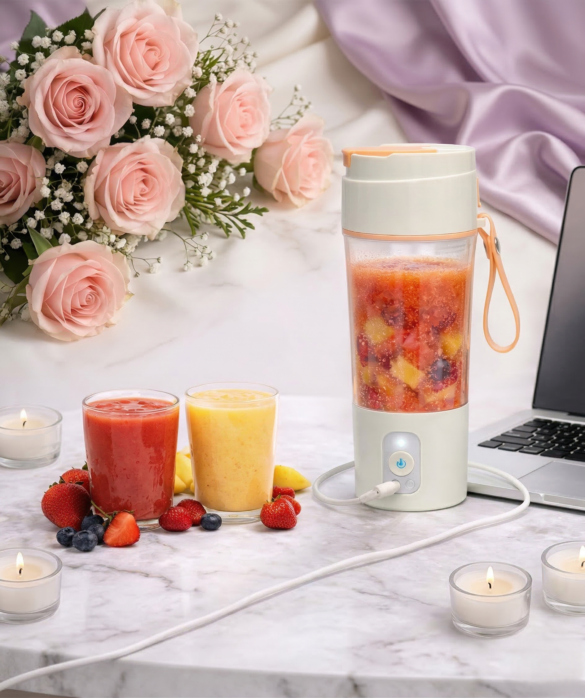 Portable Electric USB Blender for Juices and Smoothies