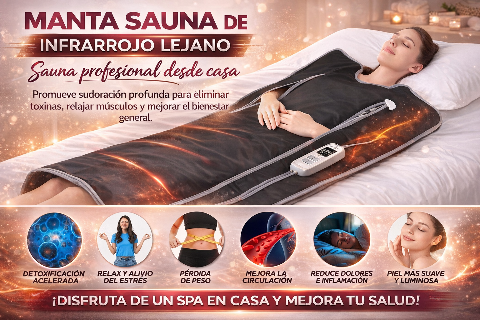 Manta Sauna de Infrarrojo Lejano
