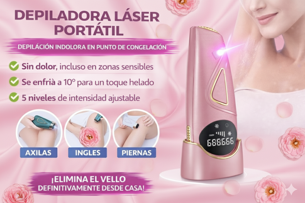 Portable laser hair removal device