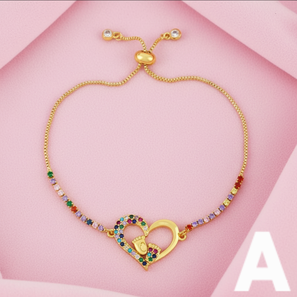 “MOM” Bracelet with Love Sparkle