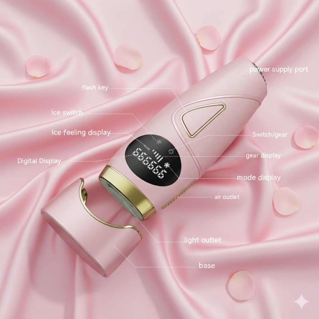 Portable laser hair removal device