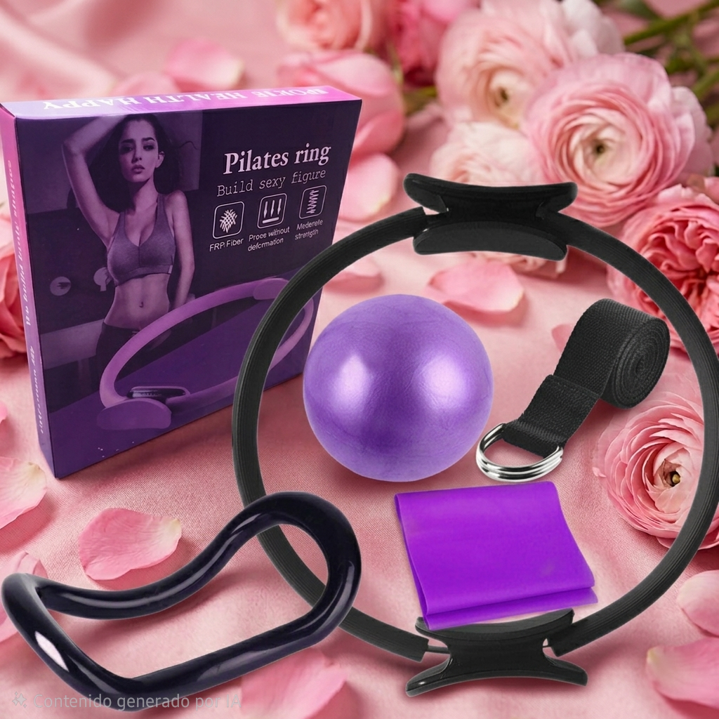 Set de Aros de Pilates y Yoga – 6 Piezas